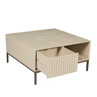 Salontafel Madison Sand | 80 cm | Vierkant by Starfurn
