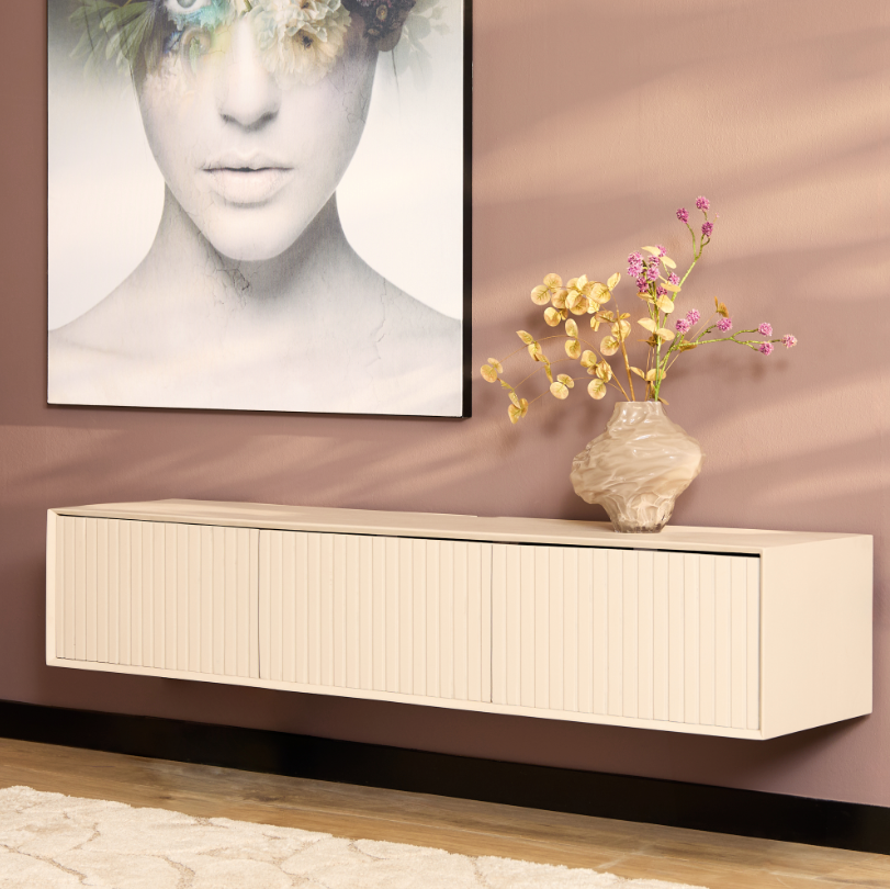 Zwevend tv meubel Madison Sand | 160 cm - depauwwonen