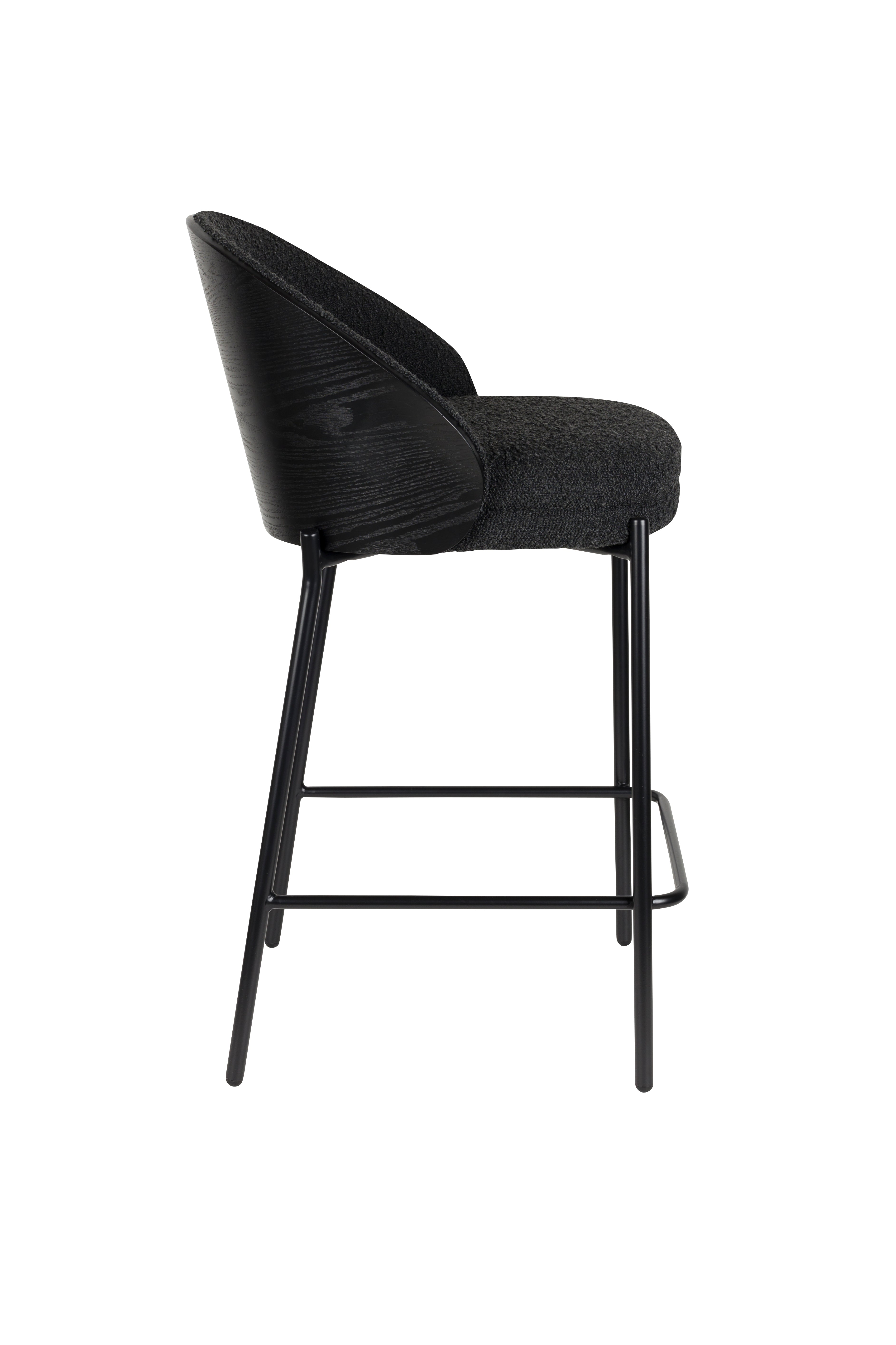 Counter Chair Rodin BouclÃ© Black