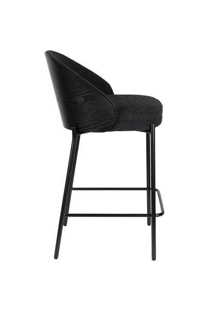 Counter Chair Rodin BouclÃ© Black
