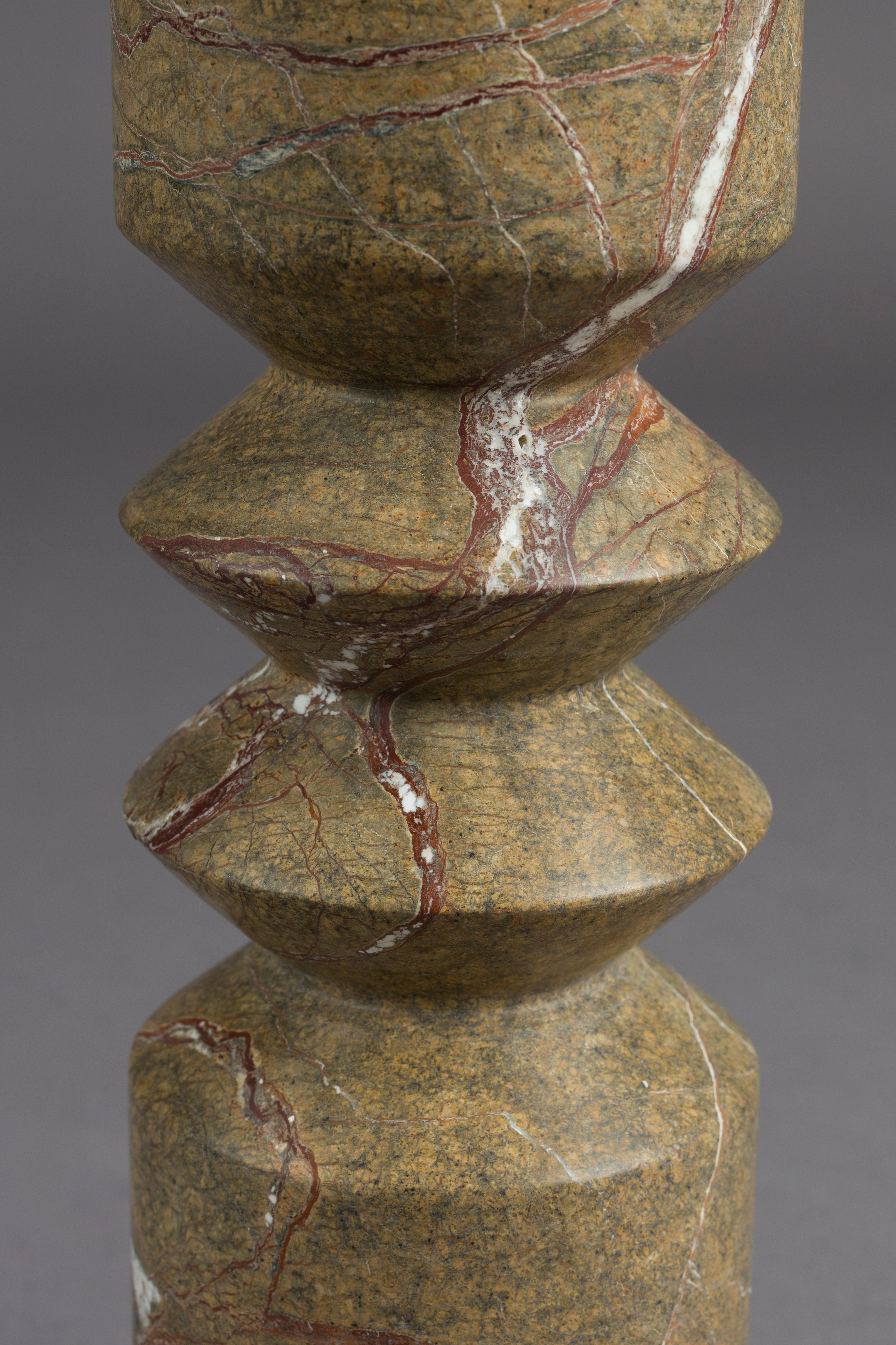 Candle Holder Satpura Brown Marble