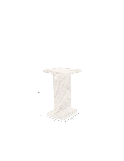 Bijzettafel Satpura Brown Marble by Dutchbone