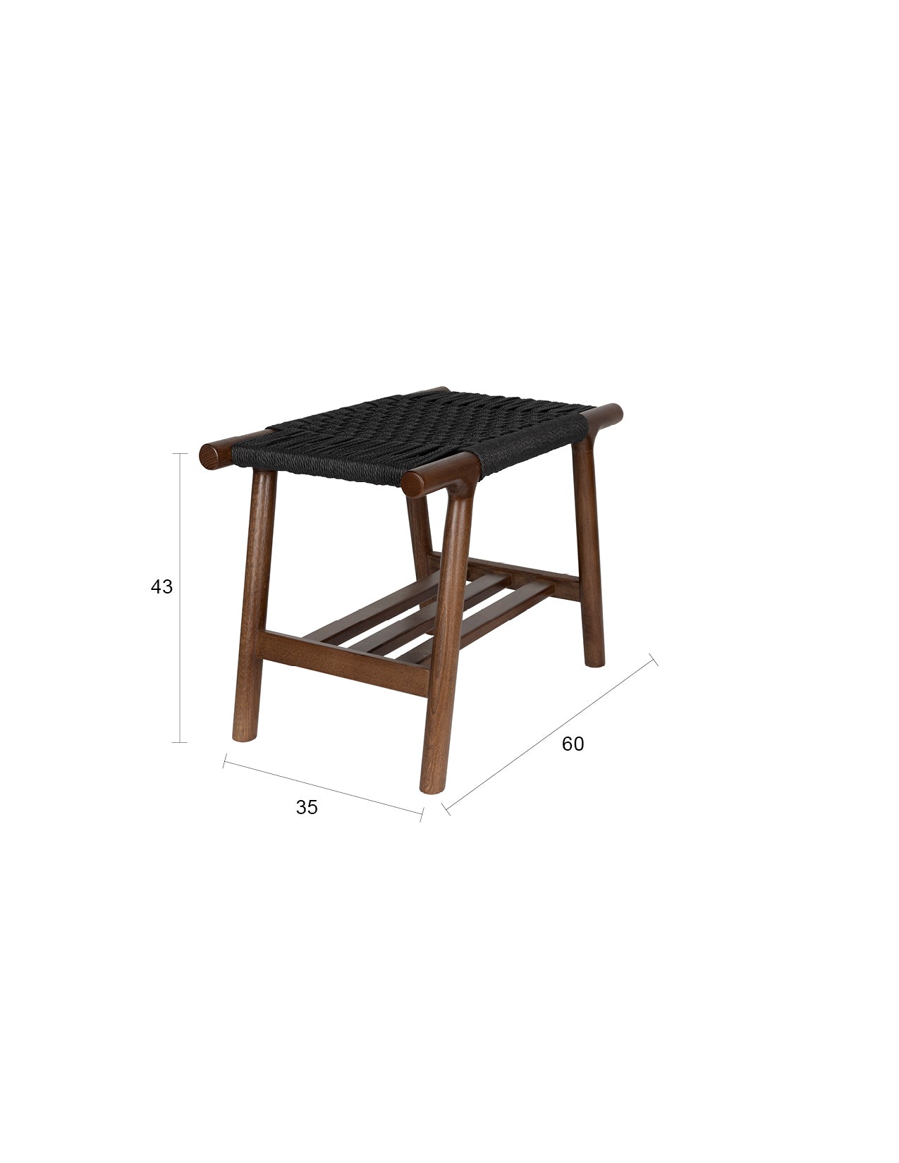 Stool Kintaro Walnut