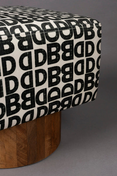 Poef Monogram by Dutchbone