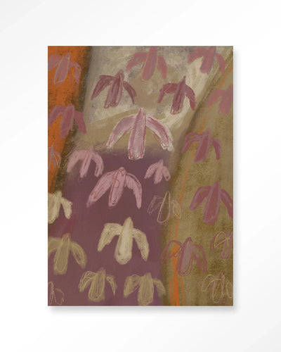Moderne kunstwanddecoratie van Urban Cotton met een vogelszichttuinprint, glasart en wandkleed voor stijlvolle interieurdecoratie
