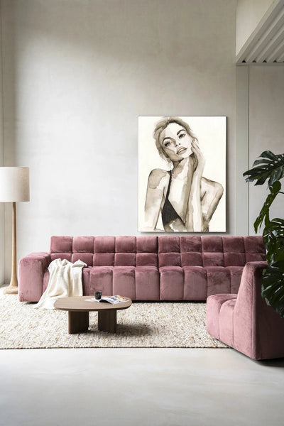 A Woman's Face - Moderne Wanddecoratie | Artprint, Glass Art & Wandkleed by Urban Cotton