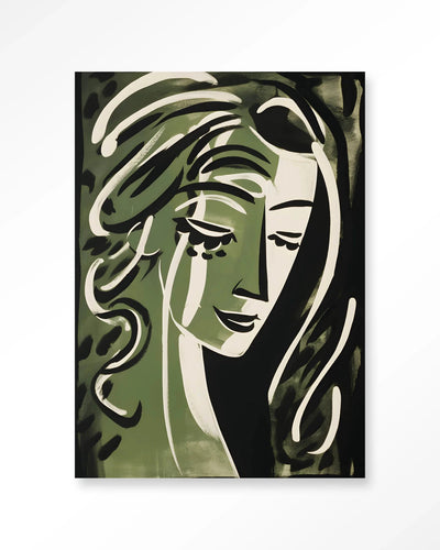 Moderne wanddecoratie van Urban Cotton, kunstprint met Aphrodite afbeelding, inclusief glasart en wandkleed voor stijlvolle interieurversiering