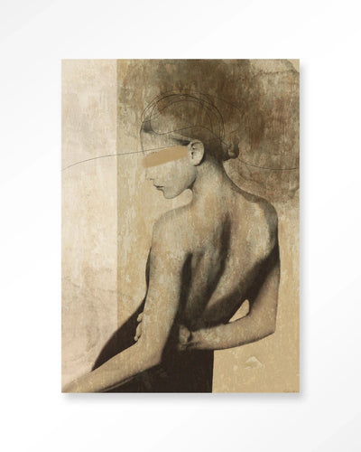 Moderne wanddecoratie van Urban Cotton met artprint, glaskunst en wandkleed met abstract ontwerp en levendige kleuren.