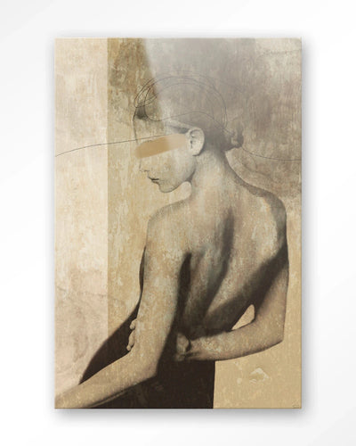 Moderne wanddecoratie van Urban Cotton, glaskunst en artprint met abstract ontwerp voor een stijlvolle muurversiering.
