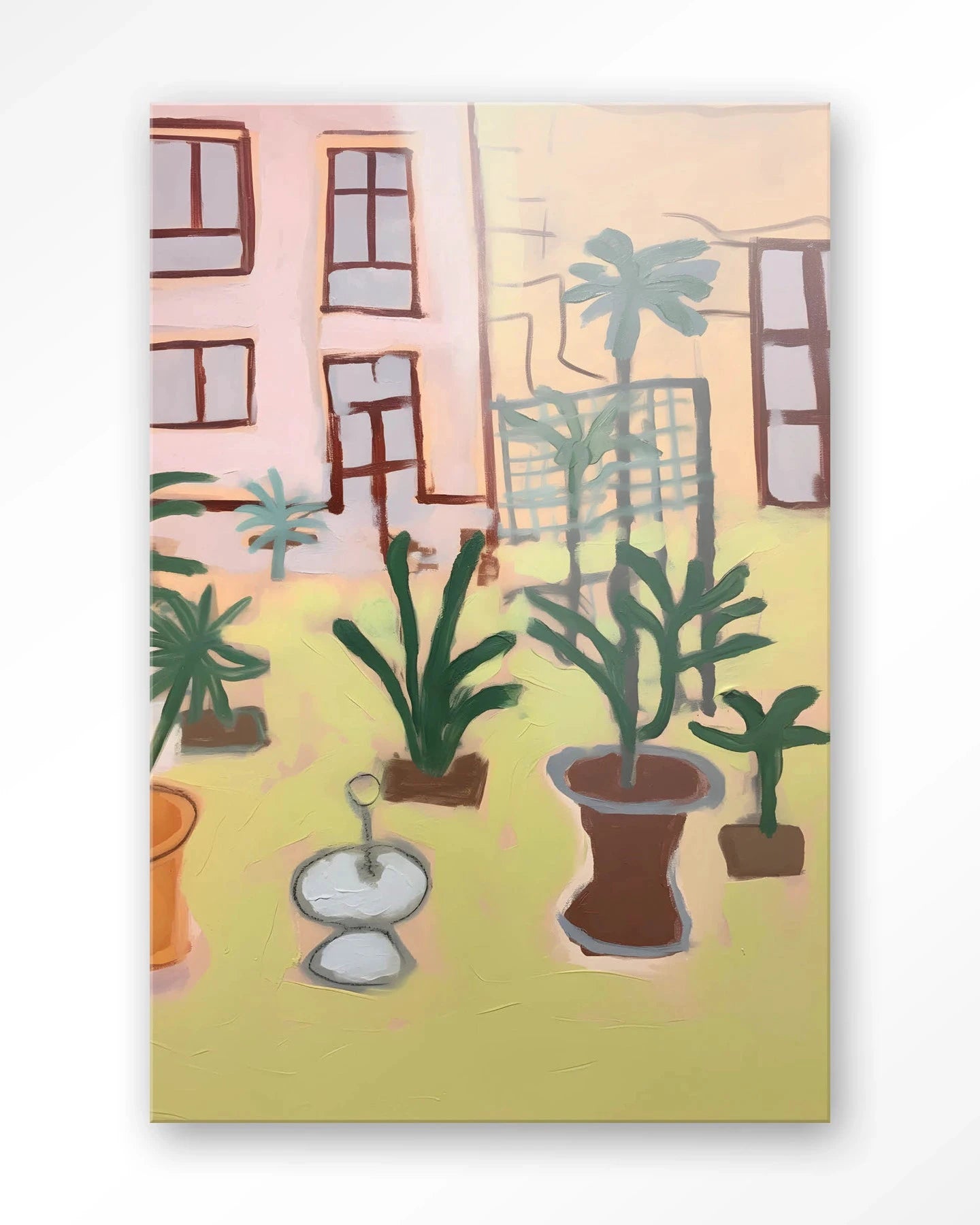 Moderne wanddecoratie van Urban Cotton met glasart en kunstprint, Boavista-thema, geschikt als stijlvolle muurversiering.
