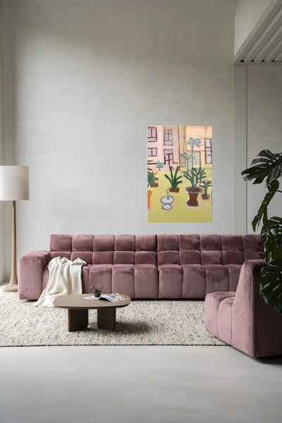 Moderne wanddecoratie van Urban Cotton, glas art en kunstprint met Boa Vista landschap voor een stijlvolle muurversiering