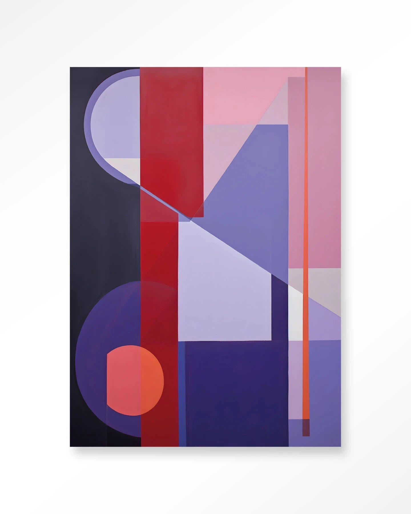 Moderne wanddecoratie van Urban Cotton met artprint, glazen kunst en wandkleed in een stijlvolle set.