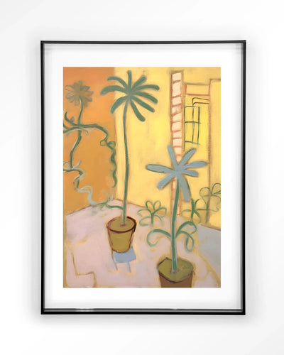 Moderne Cabo Verde kunstprint met zwart acrylframe, geschikt als wanddecoratie voor een stijlvolle uitstraling.