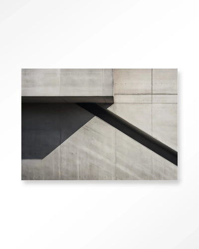 Modern betonkunstwerk als wanddecoratie met abstracte details, gemaakt door Urban Cotton, geschikt als artprint, glasart of wandkleed.
