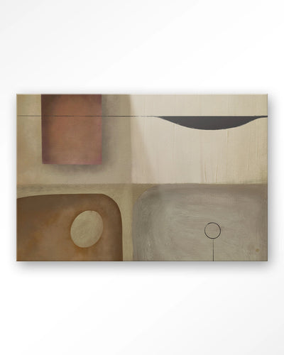 Moderne wanddecoratie van Urban Cotton, glaskunst en textielkunst, abstract kunstwerk voor op de muur.