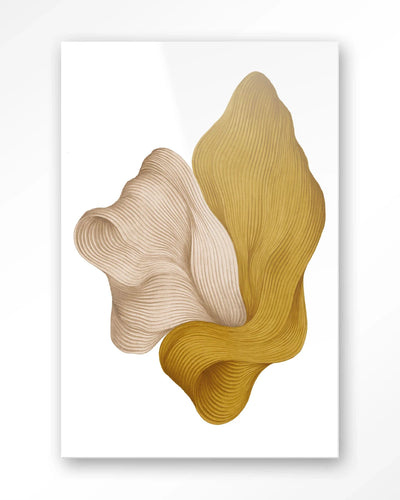 Moderne wanddecoratie van Urban Cotton, glaskunst en wandkleed met abstracte kunstprint voor stijlvolle muurversiering
