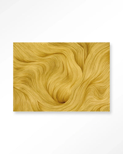 Moderne wanddecoratie van Urban Cotton, inclusief kunstprint, glazen kunstwerk en wandkleed met abstract design.