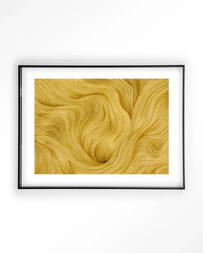 Moderne wanddecoratie van Urban Cotton, kunstprint met acrylframe in zwart, geschikt als glaskunst of wandkleed.