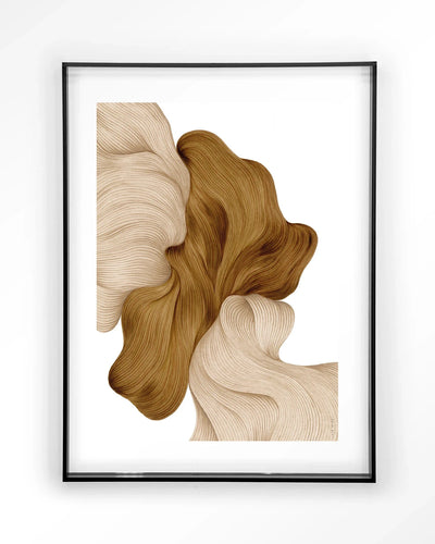 Moderne kunstwanddecoratie van Urban Cotton, artprint met acryl frame in zwart, sleek glas art en wandkleed voor stijlvolle inrichting