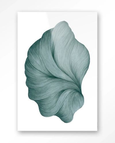 Moderne wanddecoratie van Urban Cotton met glas artprint en wandkleed, abstract kunst voor een stijlvolle muurversiering.