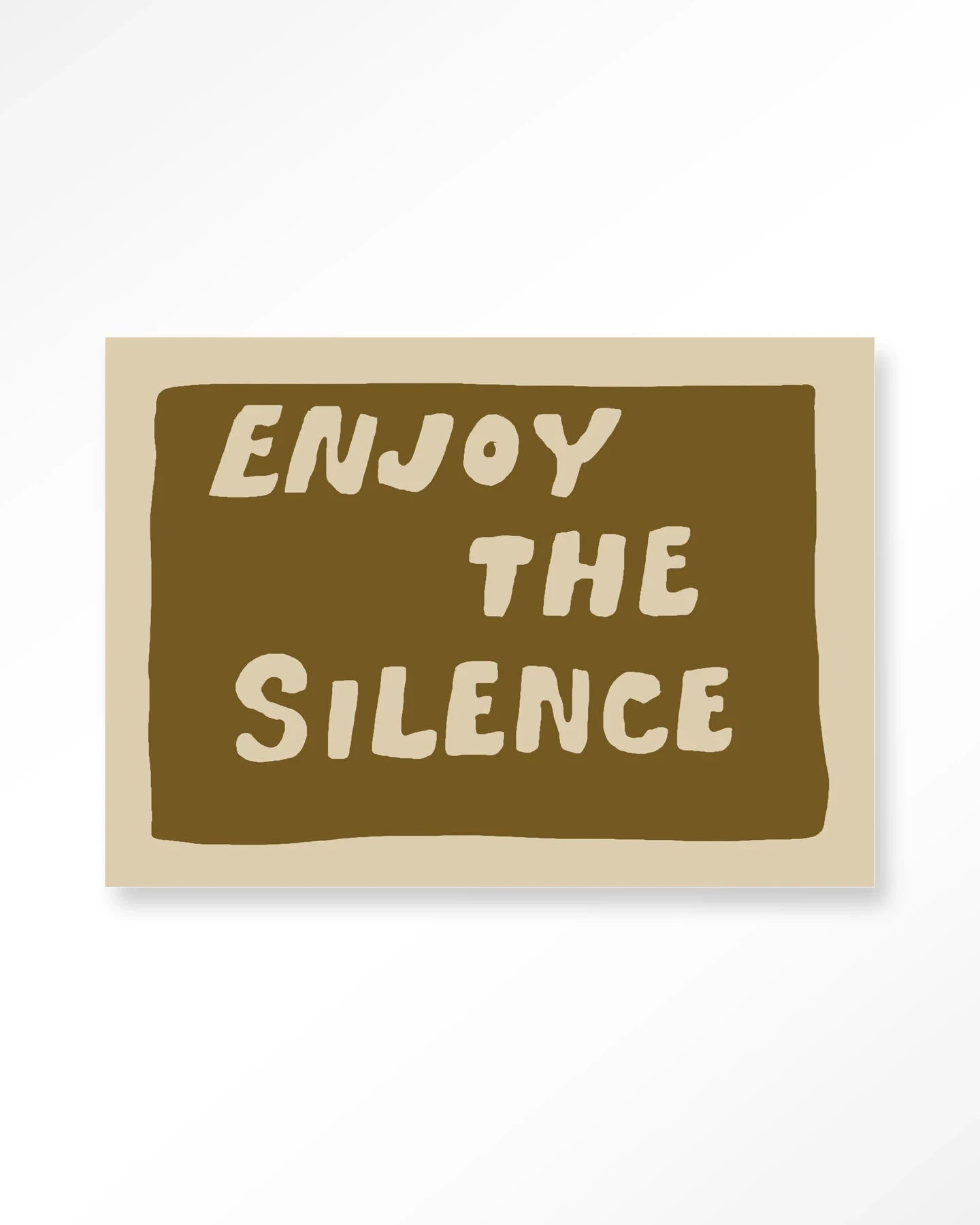 Moderne groene wandkunst met glas en textiel, kunstwerk van Urban Cotton, geïnspireerd door Enjoy The Silence.