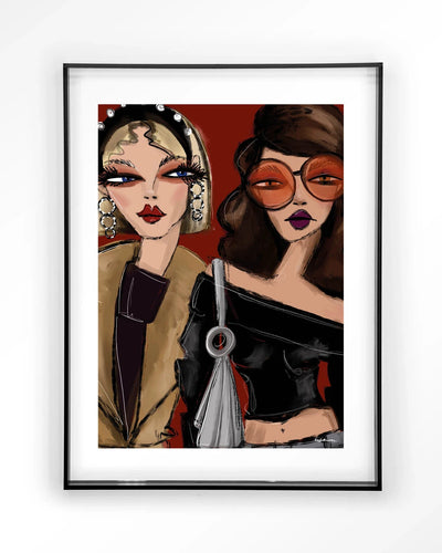 Fall Friends - Moderne Wanddecoratie | Artprint, Glass Art & Wandkleed by Urban Cotton