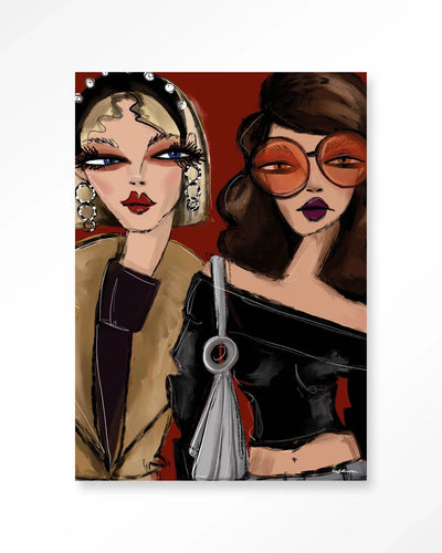 Fall Friends - Moderne Wanddecoratie | Artprint, Glass Art & Wandkleed by Urban Cotton