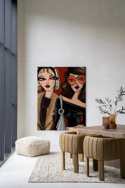 Fall Friends - Moderne Wanddecoratie | Artprint, Glass Art & Wandkleed by Urban Cotton