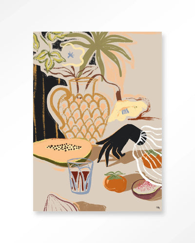 Fruitful Spread - Moderne Wanddecoratie | Artprint, Glass Art & Wandkleed by Urban Cotton
