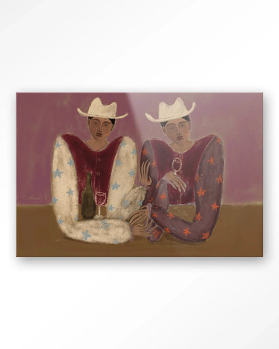 Moderne wanddecoratie met glas artprint van Urban Cotton, kleurrijk kunstwerk voor aan de muur.