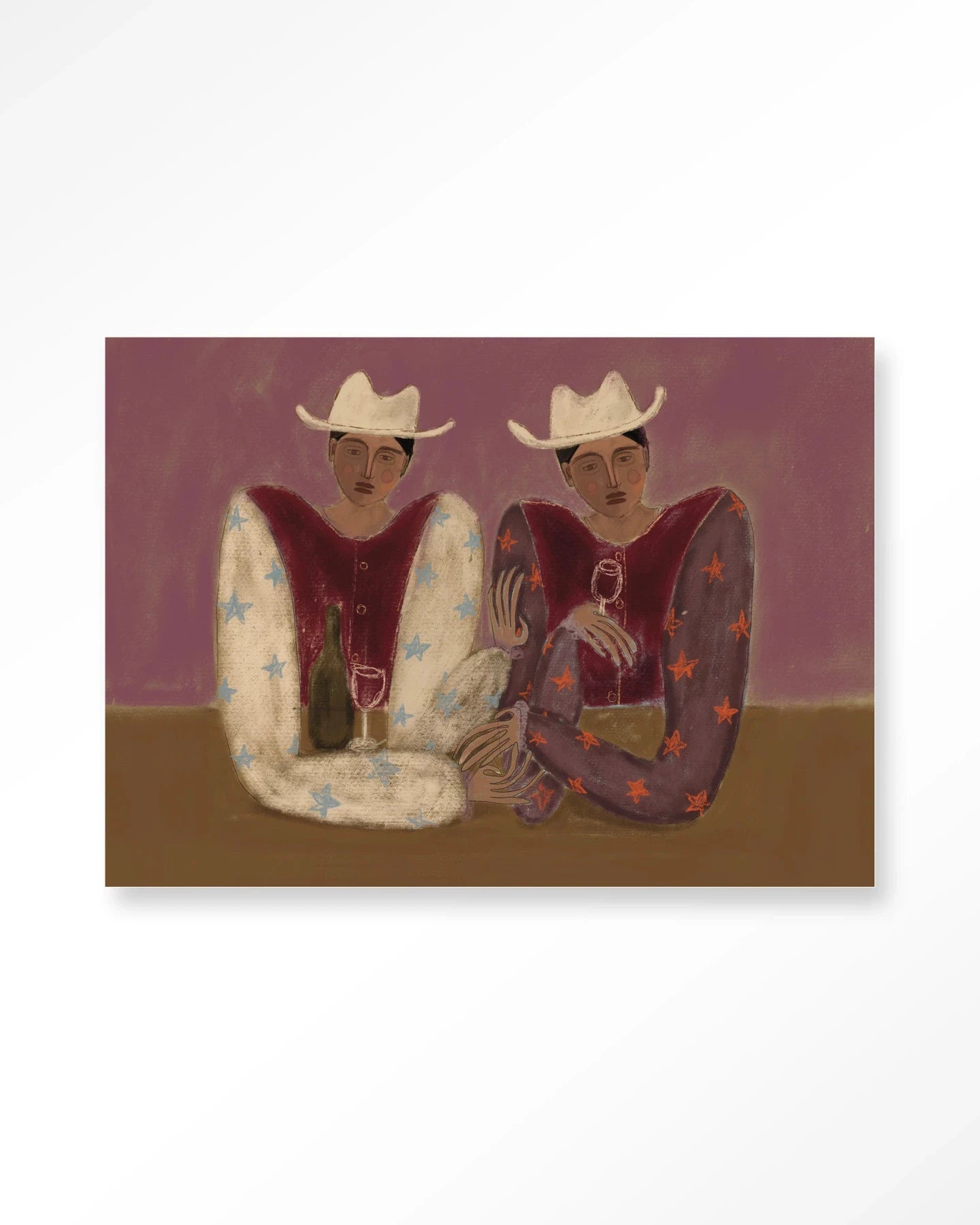 Moderne kunst van Urban Cotton, wanddecoratie met artprint, glazen kunst en wandkleed met ranch-thema voor in huis