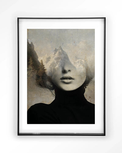 Head In The Sky - Moderne Wanddecoratie | Artprint, Glass Art & Wandkleed by Urban Cotton