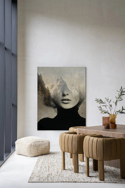 Head In The Sky - Moderne Wanddecoratie | Artprint, Glass Art & Wandkleed by Urban Cotton