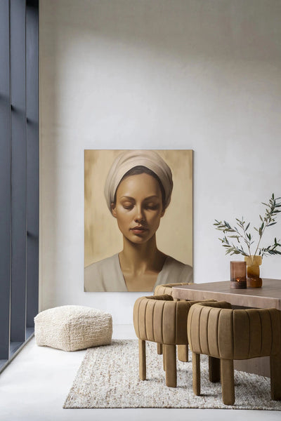 Moderne wanddecoratie van Urban Cotton met Healing kunstprint en wandkleed, kleurrijk glasart en abstract ontwerp voor in huis