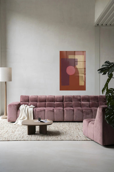 Moderne Herbal kunstdecoratie van Urban Cotton, glas art en wandkleed met bloemmotief op witte achtergrond
