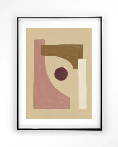 Moderne Urban Cotton kunstprint met kruidenmotief, ingelijst in zwart acryl, ideaal als wanddecoratie voor in huis.