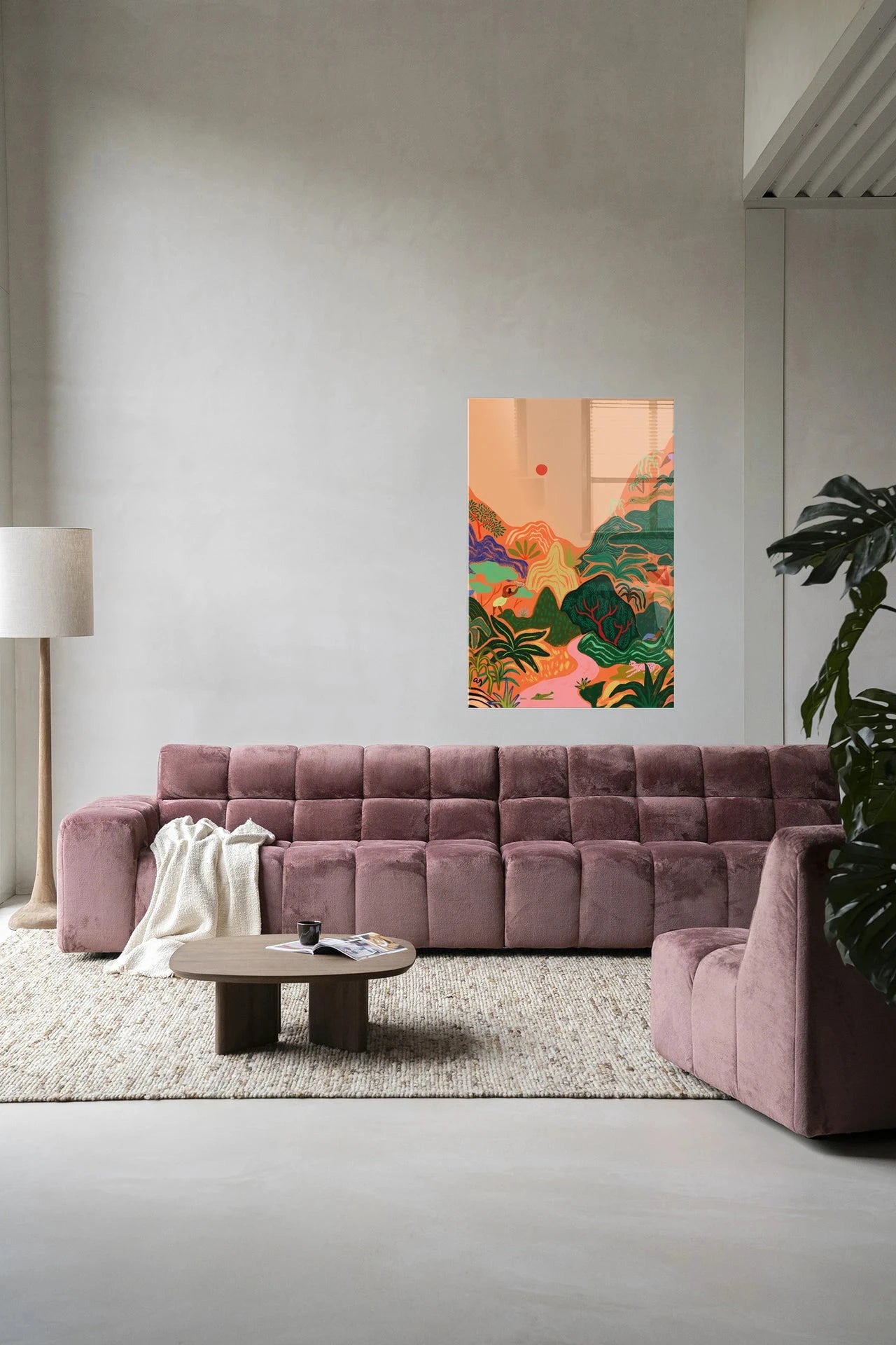Hidden Paradise - Moderne Wanddecoratie | Artprint, Glass Art & Wandkleed by Urban Cotton
