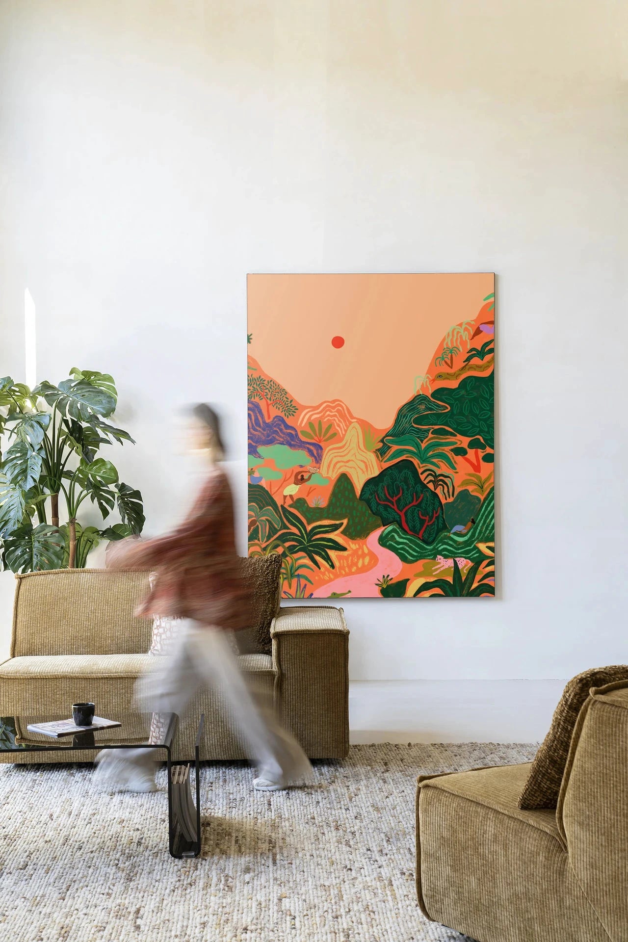 Hidden Paradise - Moderne Wanddecoratie | Artprint, Glass Art & Wandkleed by Urban Cotton