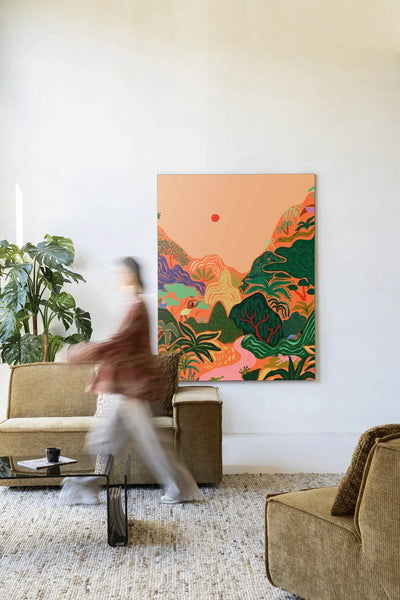 Hidden Paradise - Moderne Wanddecoratie | Artprint, Glass Art & Wandkleed by Urban Cotton