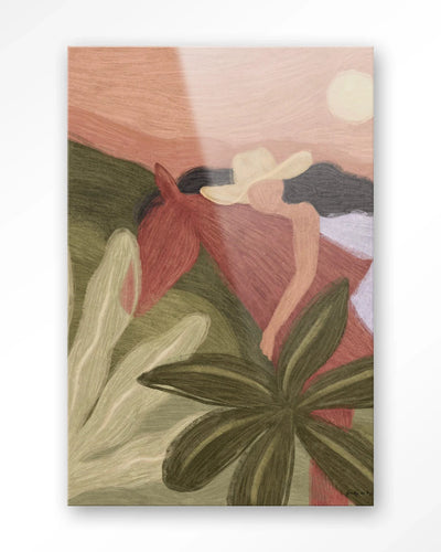 Horse Sunset - Moderne Wanddecoratie | Artprint, Glass Art & Wandkleed by Urban Cotton