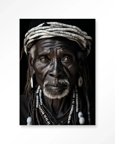 Moderne Kabila wanddecoratie van Urban Cotton met artprint, glas art en wandkleed, kleurrijk en abstract kunstwerk voor aan de muur.