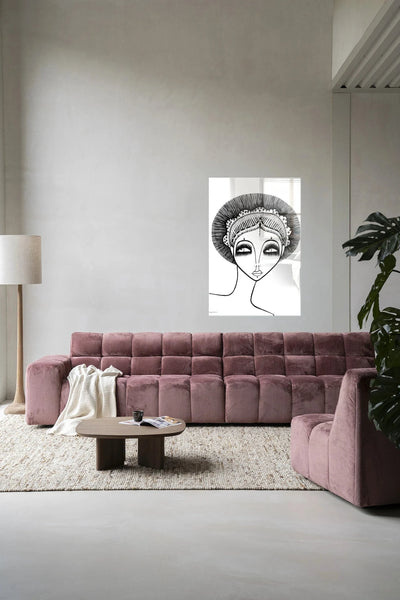Leyla - Moderne Wanddecoratie | Artprint, Glass Art & Wandkleed by Urban Cotton