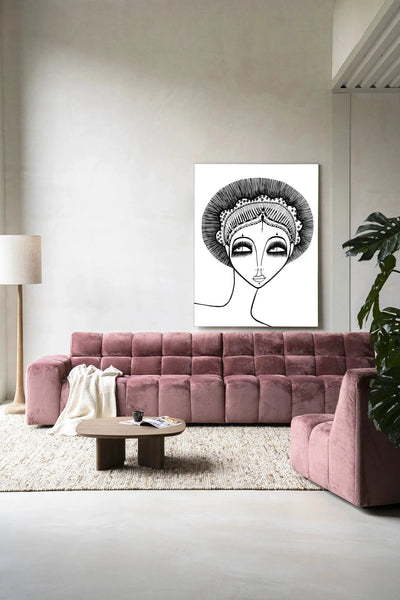 Leyla - Moderne Wanddecoratie | Artprint, Glass Art & Wandkleed by Urban Cotton