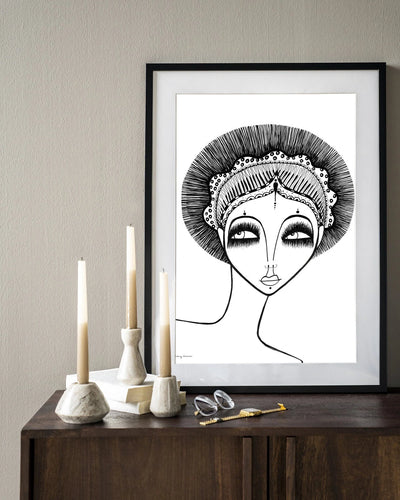 Leyla - Moderne Wanddecoratie | Artprint, Glass Art & Wandkleed by Urban Cotton