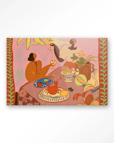 Lunch with the ladies - Moderne Wanddecoratie | Artprint, Glass Art & Wandkleed by Urban Cotton