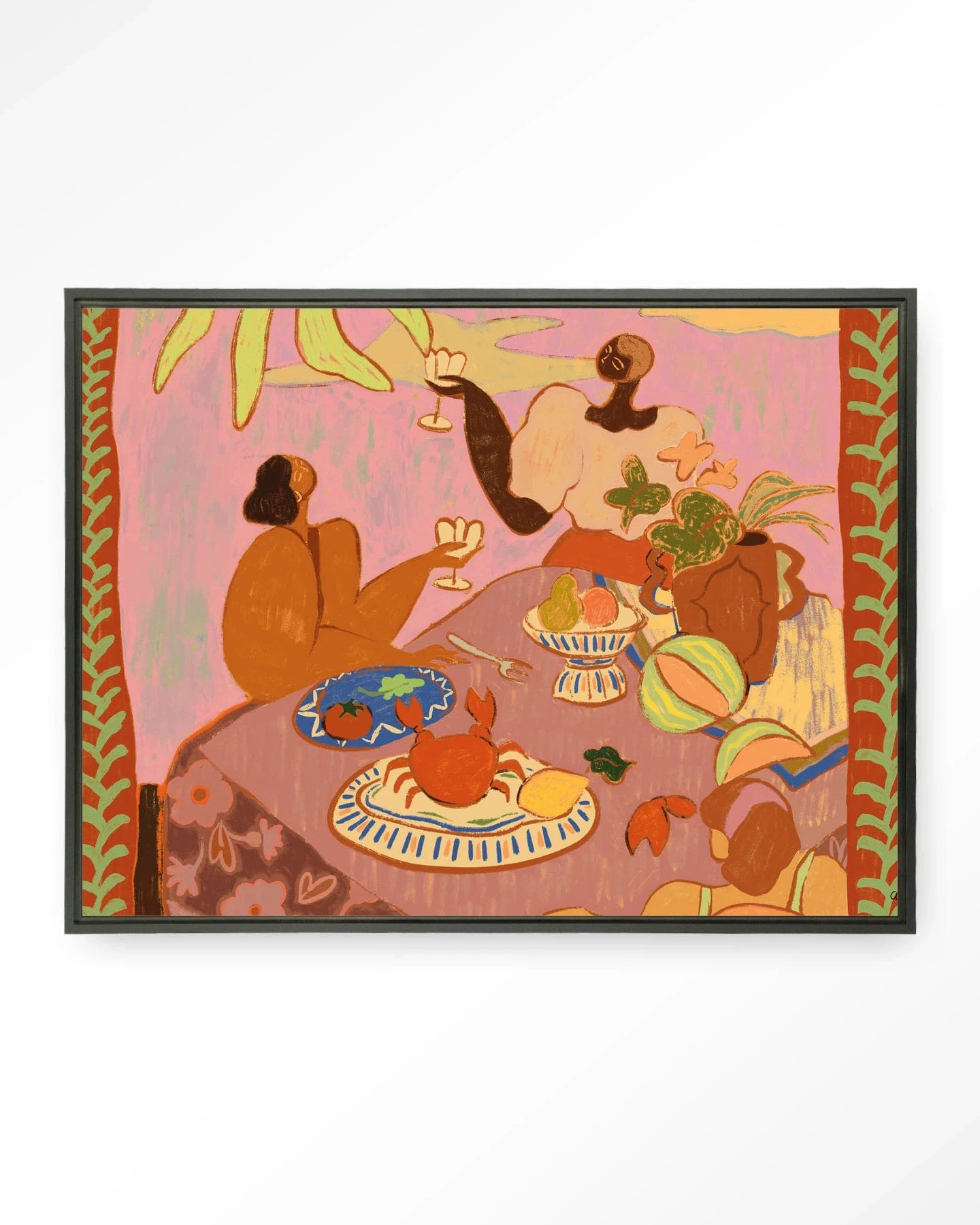 Lunch with the ladies - Moderne Wanddecoratie | Artprint, Glass Art & Wandkleed by Urban Cotton