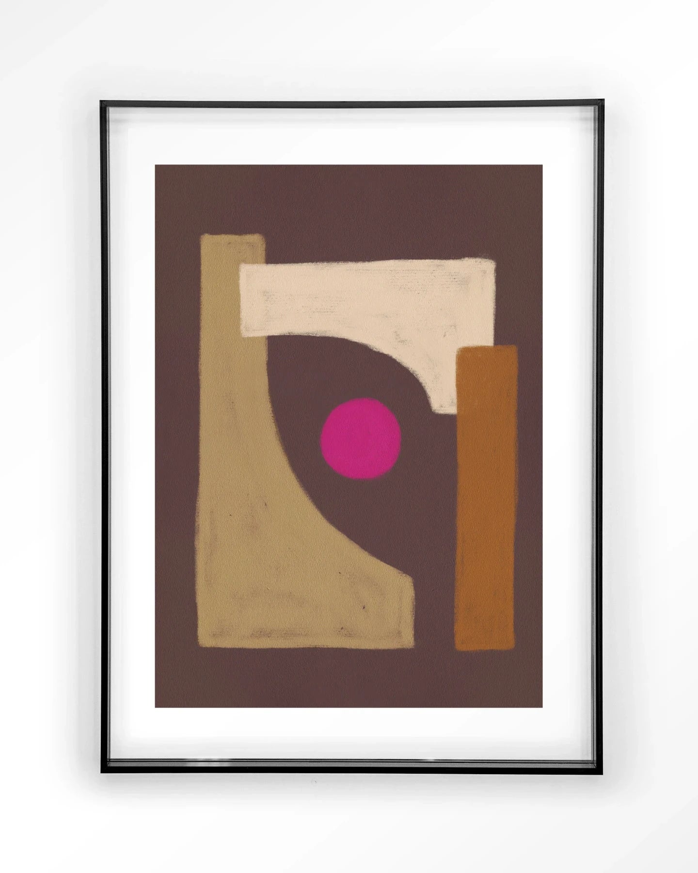 Moderne Marrakech kunstprint met zwart acryl frame, kleurrijke glass art en wandkleed voor stijlvolle muurdecoratie door Urban Cotton