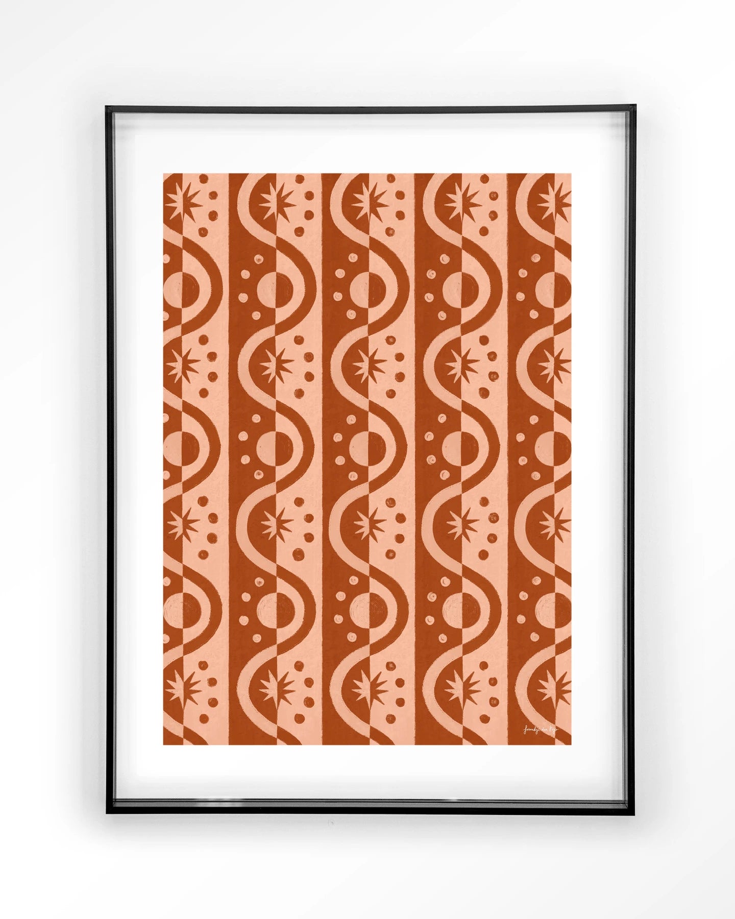 Moon BlockPrint - depauwwonen