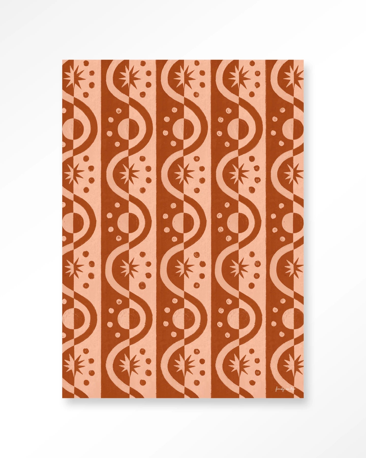 Moon BlockPrint - depauwwonen