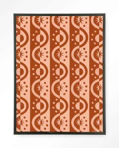 Moon BlockPrint - depauwwonen